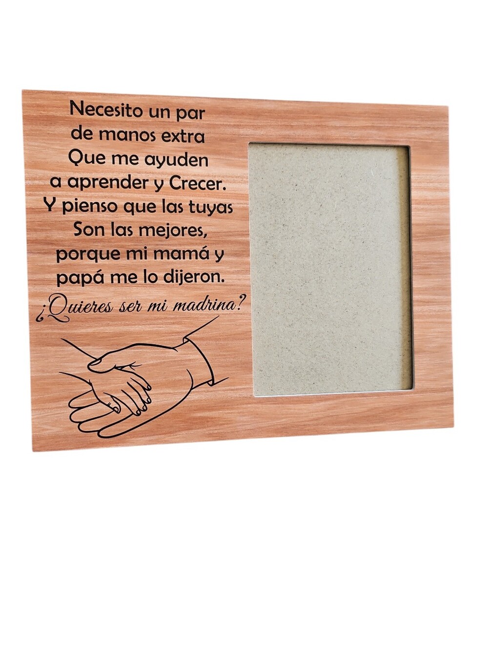 Wooden Photo Frame Gift for Godmother